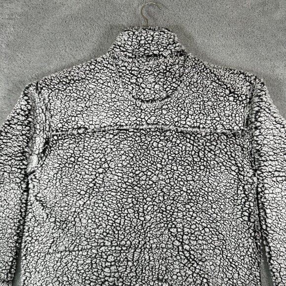 NFL Minnesota Vikings Sherpa Quarter-Zip Pullover Jacket Women's Gray - Picture 5 of 12